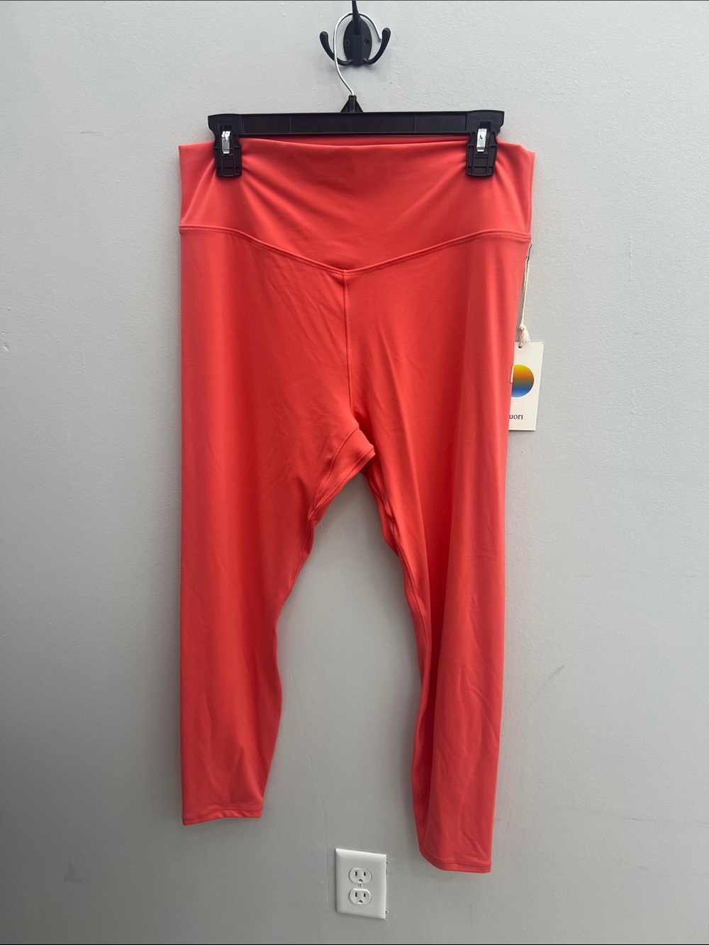 Vuori Kids Coral-Red Performance Leggings